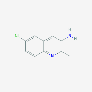 molecular formula C10H9ClN2 B3292835 6-Chloro-2-methylquinolin-3-amine CAS No. 881668-94-6