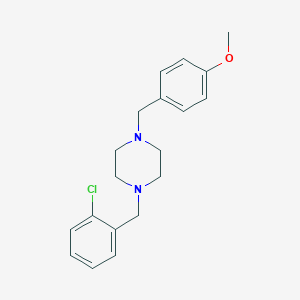molecular formula C19H23ClN2O B329284 1-(2-Chlorobenzyl)-4-(4-methoxybenzyl)piperazine 