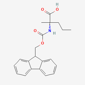 molecular formula C21H23NO4 B3292854 Fmoc-a-methyl-L-norvaline CAS No. 881921-10-4