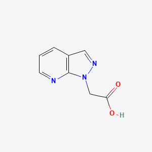 molecular formula C8H7N3O2 B3292868 1H-Pyrazolo[3,4-b]pyridine-1-acetic acid CAS No. 882050-47-7