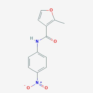 molecular formula C12H10N2O4 B329293 2-methyl-N-(4-nitrophenyl)furan-3-carboxamide 
