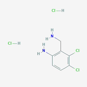 molecular formula C7H10Cl4N2 B3292932 (6-Amino-2,3-dichlorobenzyl)amine dihydrochloride CAS No. 882301-56-6