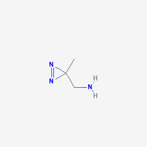 molecular formula C3H7N3 B3292958 3-Methyl-3H-diazirine-3-methaneamine CAS No. 882568-97-0