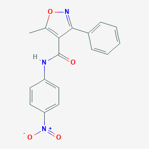 molecular formula C17H13N3O4 B329297 5-methyl-N-(4-nitrophenyl)-3-phenyl-1,2-oxazole-4-carboxamide 