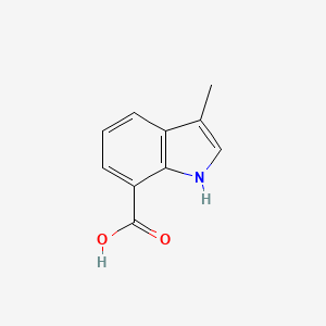 molecular formula C10H9NO2 B3292976 3-methyl-1H-indole-7-carboxylic Acid CAS No. 882855-85-8
