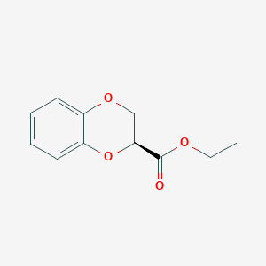 molecular formula C11H12O4 B3292979 (S)-Ethyl 2,3-dihydrobenzo[B][1,4]dioxine-2-carboxylate CAS No. 882980-86-1