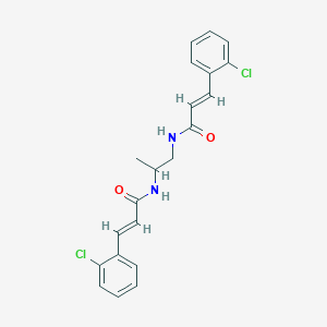 3-(2-chlorophenyl)-N-(2-{[3-(2-chlorophenyl)acryloyl]amino}-1-methylethyl)acrylamide