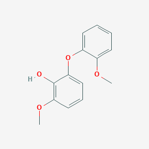 molecular formula C14H14O4 B3293000 Phenol, 2-methoxy-6-(2-methoxyphenoxy)- CAS No. 88329-96-8