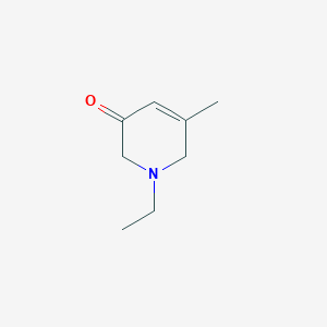 molecular formula C8H13NO B3293003 1-Ethyl-5-methyl-1,2,6-trihydropyridin-3-one CAS No. 883291-04-1