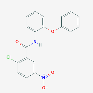 molecular formula C19H13ClN2O4 B329302 2-chloro-5-nitro-N-(2-phenoxyphenyl)benzamide 