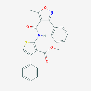 Methyl 2-{[(5-methyl-3-phenyl-4-isoxazolyl)carbonyl]amino}-4-phenyl-3-thiophenecarboxylate