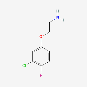 molecular formula C8H9ClFNO B3293037 2-(3-Chloro-4-fluorophenoxy)ethanamine CAS No. 883524-07-0