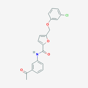 N-(3-acetylphenyl)-5-[(3-chlorophenoxy)methyl]-2-furamide