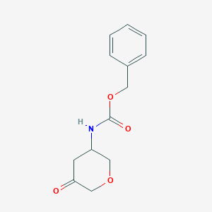 molecular formula C13H15NO4 B3293085 benzyl 5-oxotetrahydro-2H-pyran-3-ylcarbamate CAS No. 884306-77-8