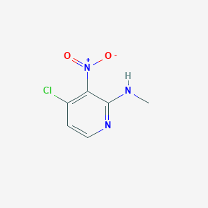 molecular formula C6H6ClN3O2 B3293087 4-Chloro-N-methyl-3-nitropyridin-2-amine CAS No. 884340-46-9