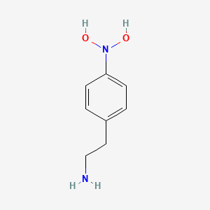 molecular formula C8H12N2O2 B3293105 Benzeneethanamine, 4-(dihydroxyamino)- CAS No. 884495-06-1