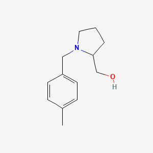 molecular formula C13H19NO B3293110 [1-(4-Methylbenzyl)pyrrolidin-2-yl]methanol CAS No. 884497-39-6