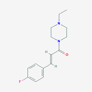 molecular formula C15H19FN2O B329312 1-Ethyl-4-[3-(4-fluorophenyl)acryloyl]piperazine 