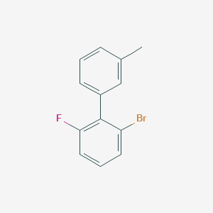 molecular formula C13H10BrF B3293122 2-Bromo-6-fluoro-3'-methylbiphenyl CAS No. 884512-78-1