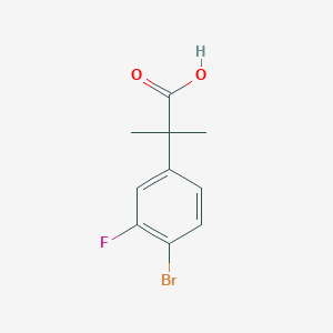 molecular formula C10H10BrFO2 B3293140 2-(4-Bromo-3-fluorophenyl)-2-methylpropanoic acid CAS No. 884905-29-7