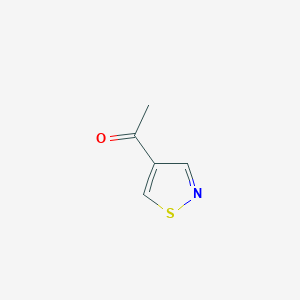 molecular formula C5H5NOS B3293162 1-Isothiazol-4-yl-ethanone CAS No. 88511-36-8