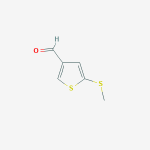 molecular formula C6H6OS2 B3293166 2-(Methylthio)thiophene-4-carboxaldehyde CAS No. 88511-86-8