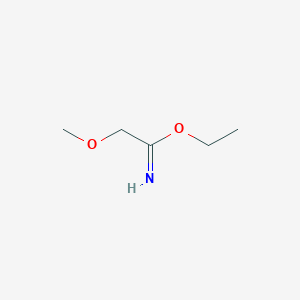 molecular formula C5H11NO2 B3293172 Ethyl 2-methoxyacetimidate CAS No. 88512-05-4