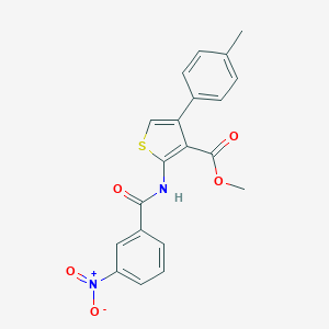 Methyl 2-({3-nitrobenzoyl}amino)-4-(4-methylphenyl)-3-thiophenecarboxylate