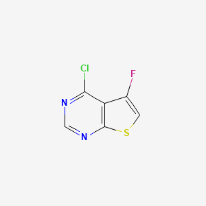 molecular formula C6H2ClFN2S B3293192 4-Chloro-5-fluorothieno[2,3-d]pyrimidine CAS No. 885229-28-7