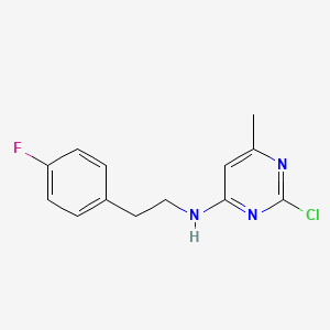 4-Pyrimidinamine, 2-chloro-N-[2-(4-fluorophenyl)ethyl]-6-methyl-