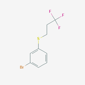 molecular formula C9H8BrF3S B3293201 3,3,3-Trifluoropropyl 3-bromophenyl sulfide CAS No. 885267-09-4