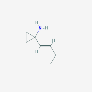 molecular formula C8H15N B3293209 (E)-1-(3-Methylbut-1-enyl)cyclopropanamine CAS No. 885268-21-3