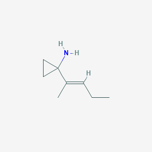 molecular formula C8H15N B3293217 (E)-1-(Pent-2-EN-2-YL)cyclopropanamine CAS No. 885268-25-7