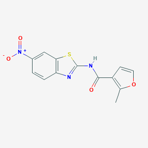 N-{6-nitro-1,3-benzothiazol-2-yl}-2-methyl-3-furamide