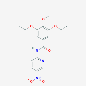3,4,5-triethoxy-N-(5-nitropyridin-2-yl)benzamide