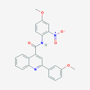 N-(4-methoxy-2-nitrophenyl)-2-(3-methoxyphenyl)quinoline-4-carboxamide
