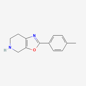 B3293320 2-P-Tolyl-4,5,6,7-tetrahydro-oxazolo[5,4-C]pyridine CAS No. 885273-34-7