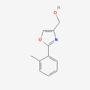 molecular formula C11H11NO2 B3293341 (2-(o-Tolyl)oxazol-4-yl)methanol CAS No. 885274-04-4