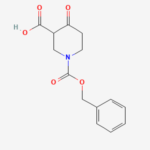 B3293354 4-Oxo-piperidine-1,3-dicarboxylic acid 1-benzyl ester CAS No. 885274-95-3