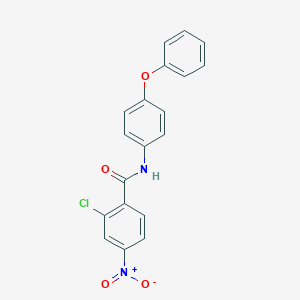 molecular formula C19H13ClN2O4 B329337 2-chloro-4-nitro-N-(4-phenoxyphenyl)benzamide 