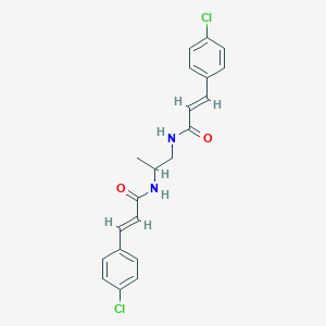 molecular formula C21H20Cl2N2O2 B329344 3-(4-chlorophenyl)-N-(2-{[3-(4-chlorophenyl)acryloyl]amino}-1-methylethyl)acrylamide 