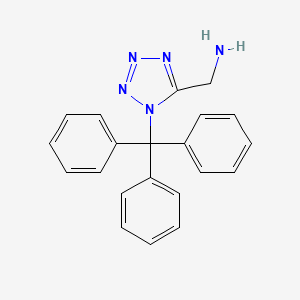 molecular formula C21H19N5 B3293465 C-(1-Trityl-1H-tetrazol-5-YL)-methylamine CAS No. 885278-28-4