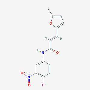 N-{4-fluoro-3-nitrophenyl}-3-(5-methyl-2-furyl)acrylamide