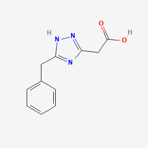 2-(5-Benzyl-4H-1,2,4-triazol-3-yl)acetic acid