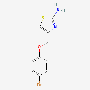 4-[(4-Bromophenoxy)methyl]-1,3-thiazol-2-amine