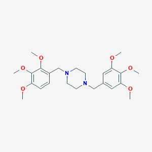 molecular formula C24H34N2O6 B329359 1-(3,4,5-Trimethoxy-benzyl)-4-(2,3,4-trimethoxy-benzyl)-piperazine 