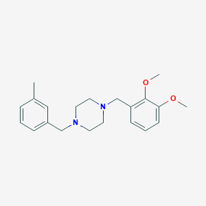 molecular formula C21H28N2O2 B329362 1-(2,3-Dimethoxy-benzyl)-4-(3-methyl-benzyl)-piperazine 
