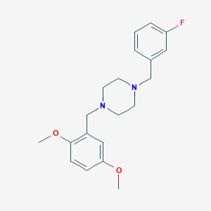 1-(2,5-Dimethoxybenzyl)-4-(3-fluorobenzyl)piperazine