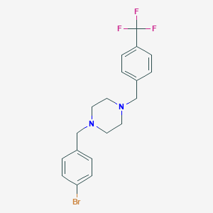 1-(4-Bromobenzyl)-4-[4-(trifluoromethyl)benzyl]piperazine