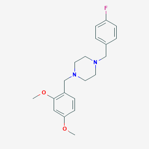 1-(2,4-Dimethoxybenzyl)-4-(4-fluorobenzyl)piperazine